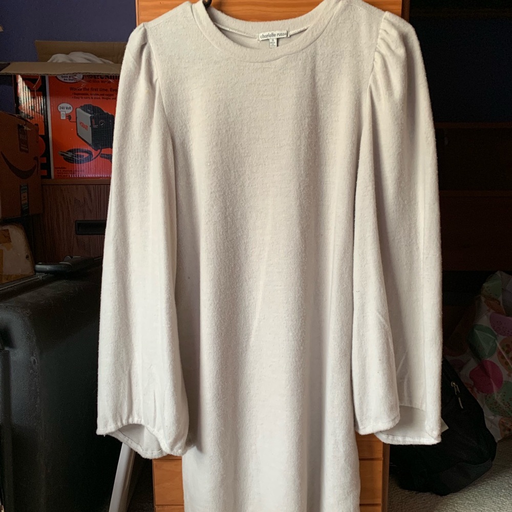 Flowy soft tan dress